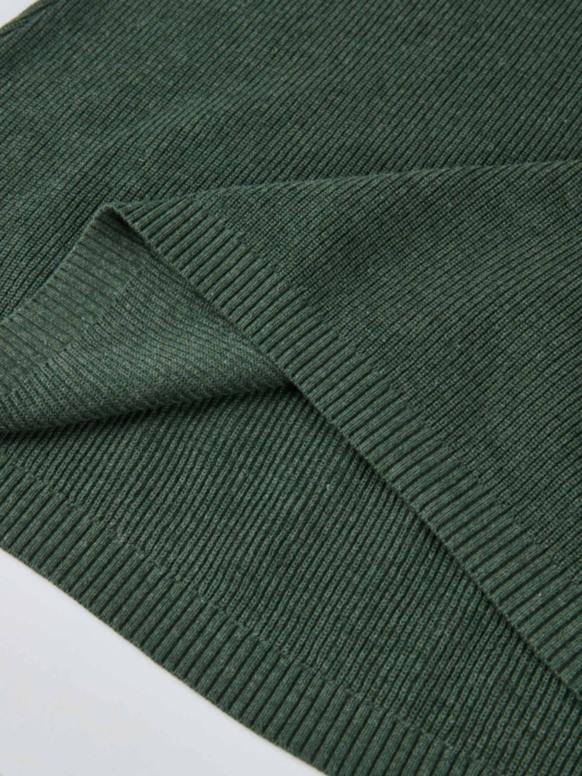 Knit A-Line Skirt - Green