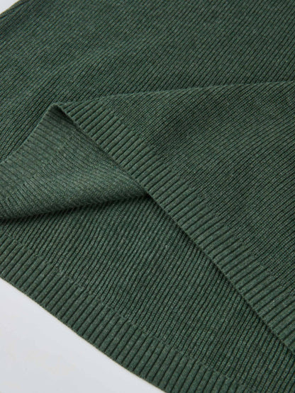 Knit A-Line Skirt - Green