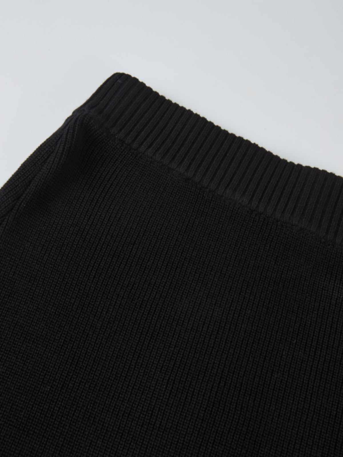 Knit A-Line Skirt - Black