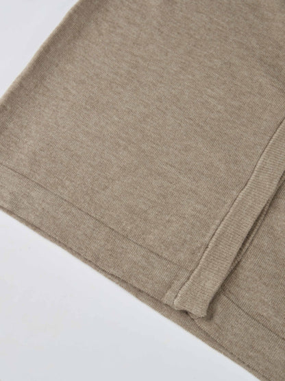 Soft Knit Hoodie Cardigan - Oatmeal