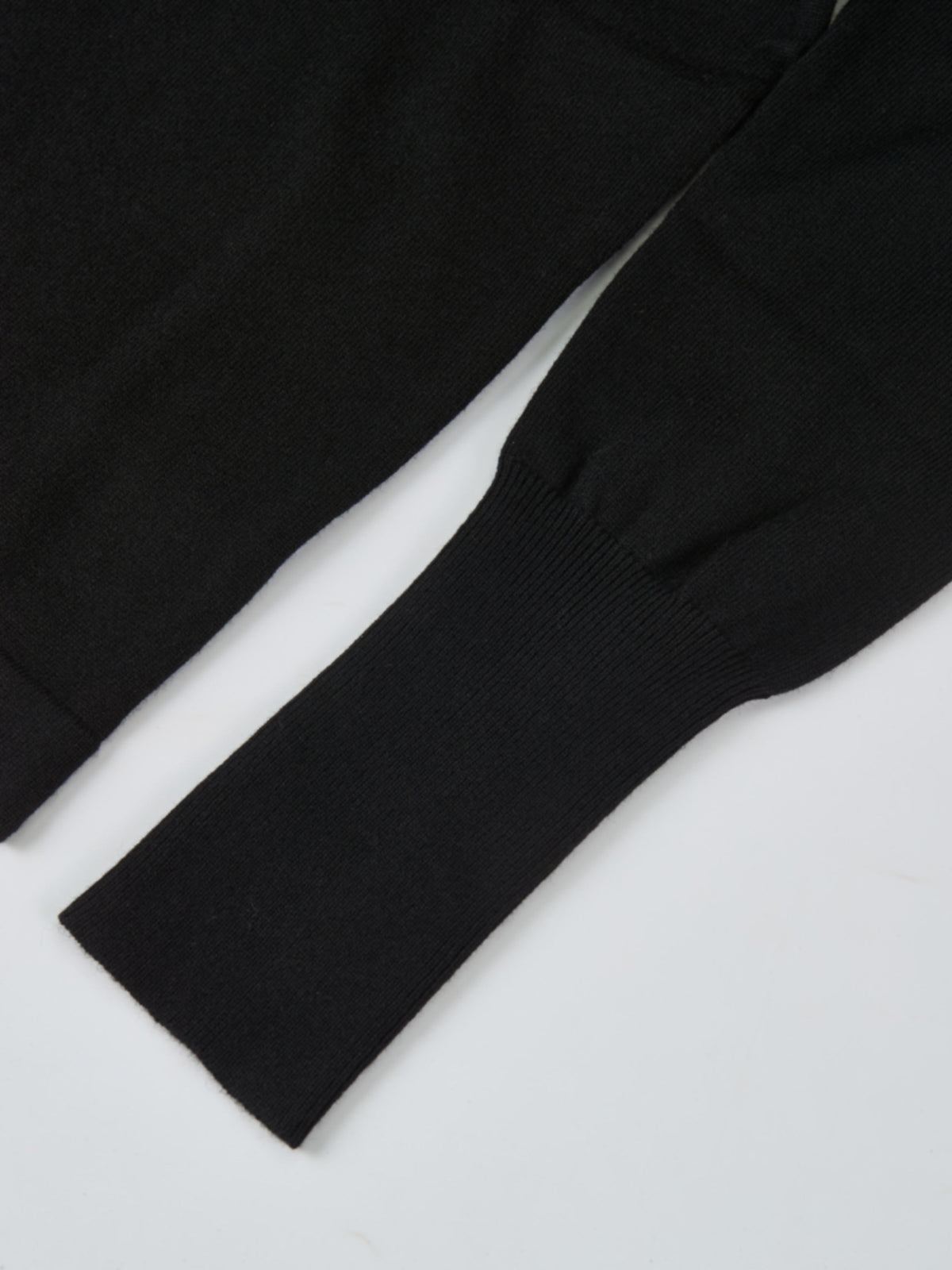 Soft Knit Hoodie Cardigan - Black
