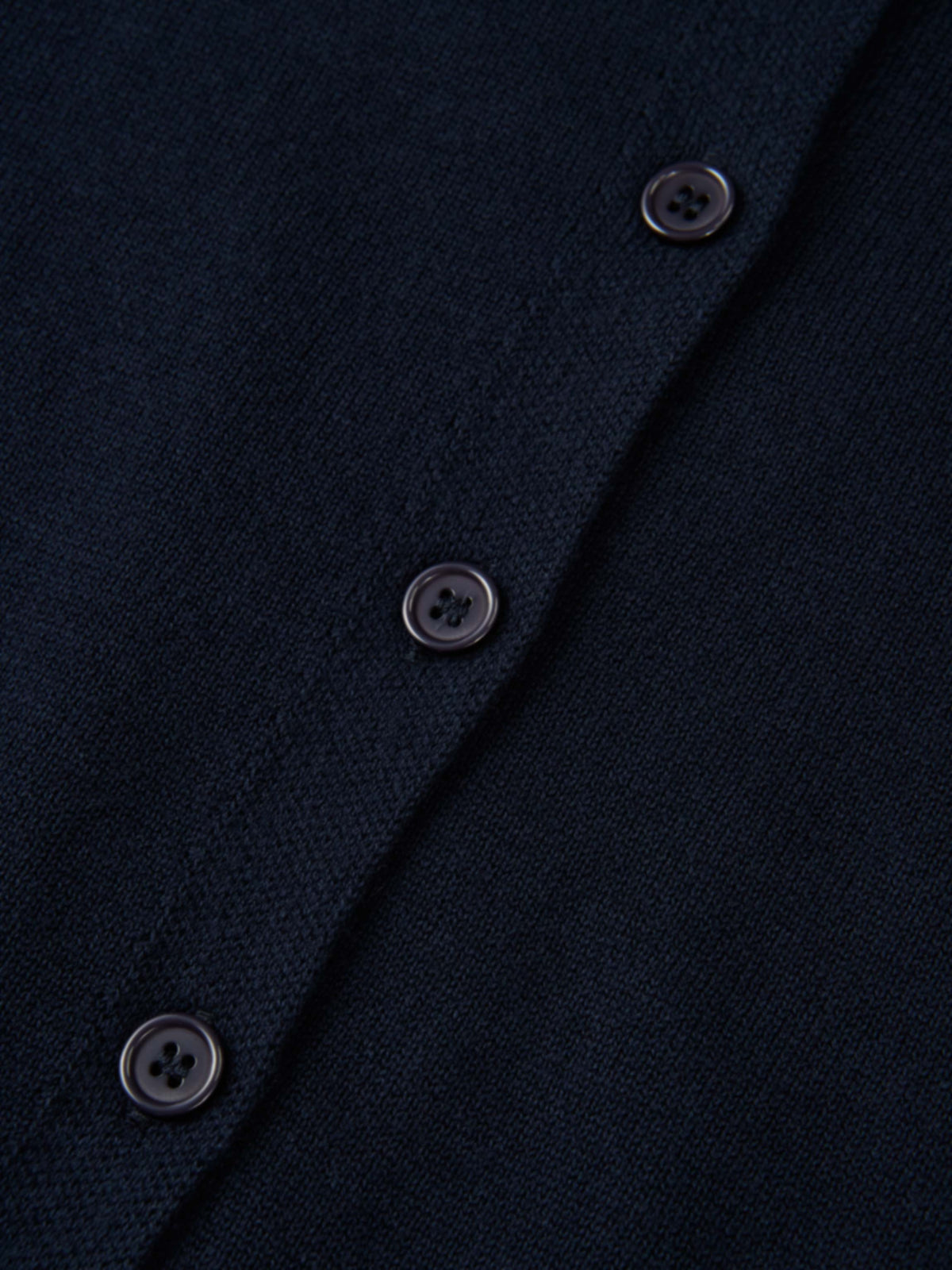 Eyelet Knit Trim Cardigan - Navy