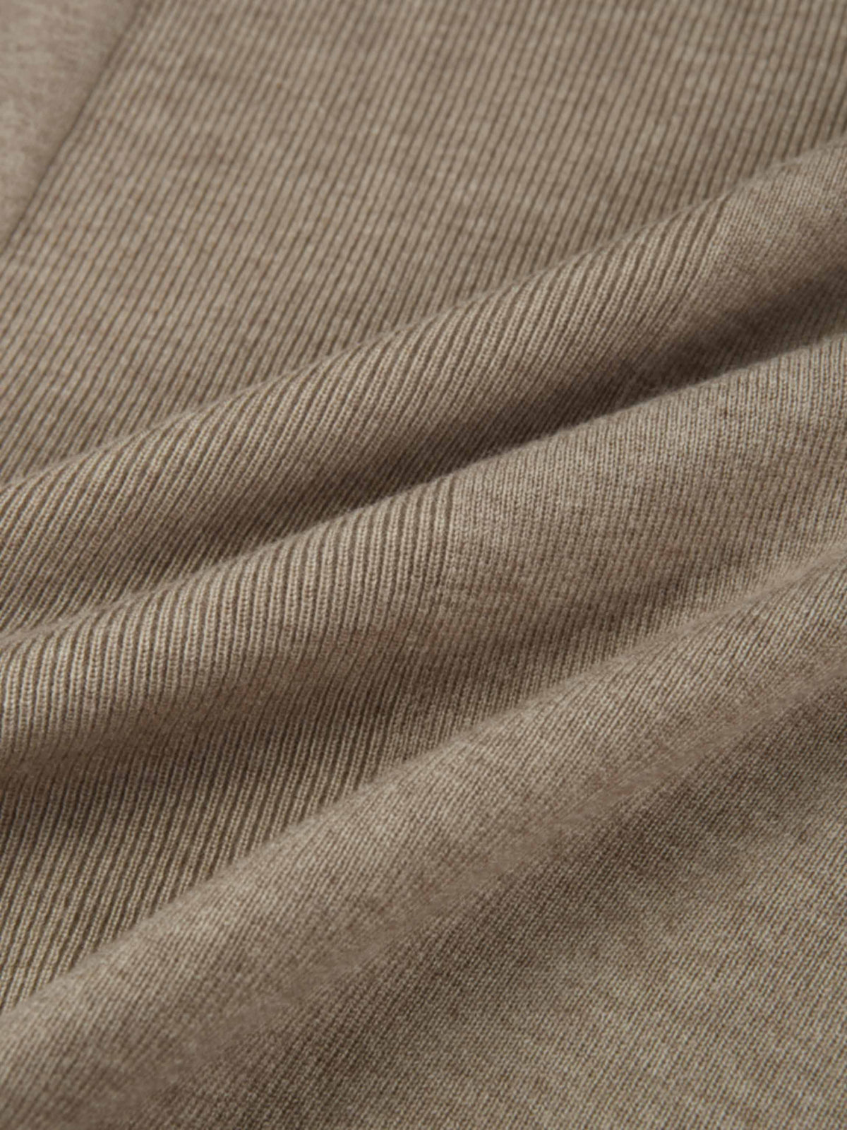 Soft Knit Mixed Ribbed Skirt - Oatmeal