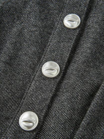 Herringbone Sparkle Dress- Grey