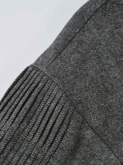 Herringbone Sparkle Dress- Grey