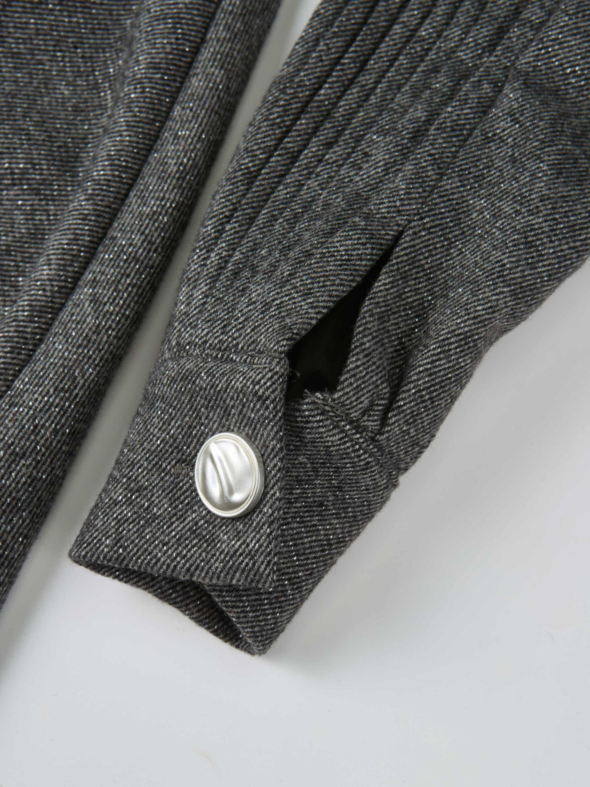 Herringbone Sparkle Dress- Grey