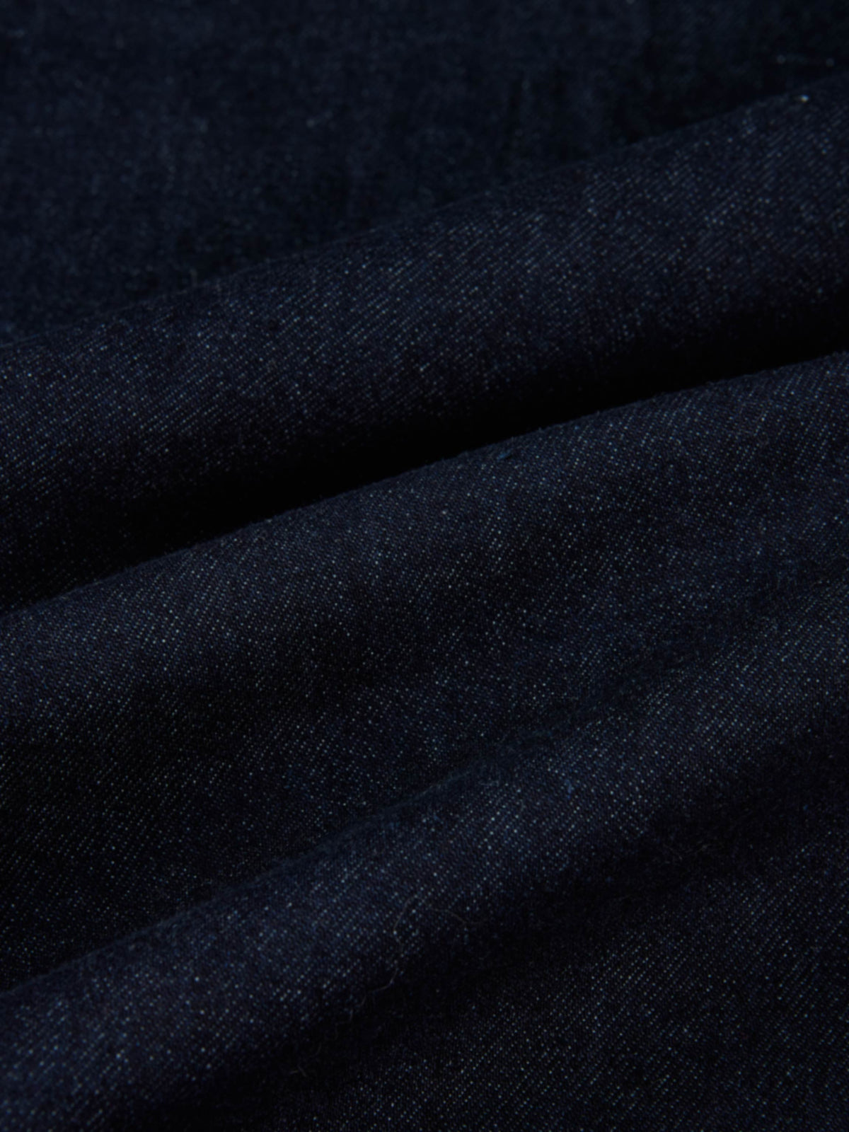 Curved Yoke Aline Denim Skirt - Blue