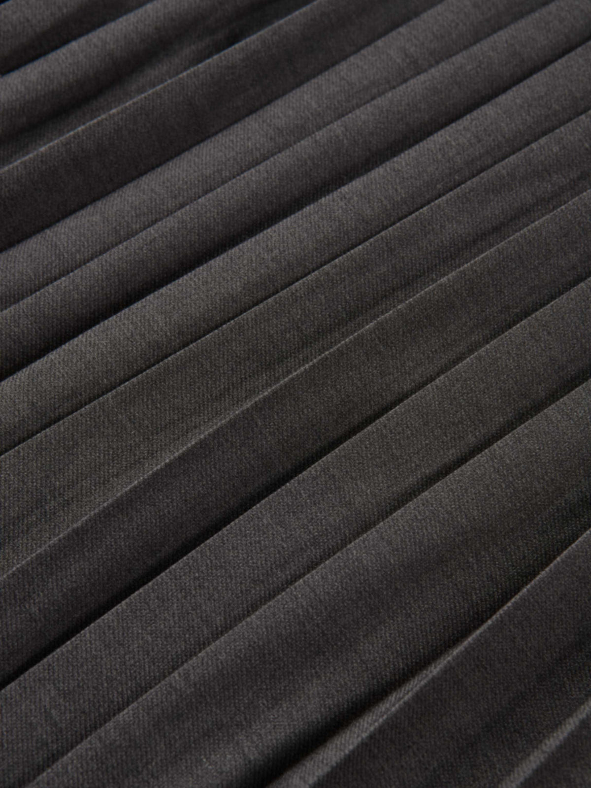 Stitched Pocket Yoke Pleat Skirt - Heathered Grey