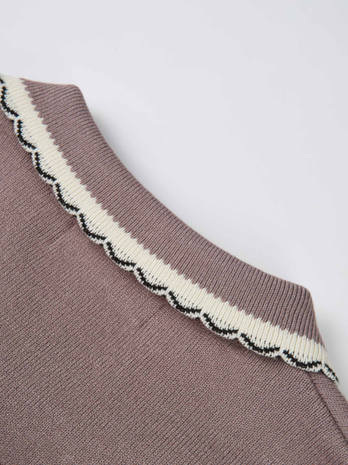 Ribbon Bow Sweater - Mauve/Taupe