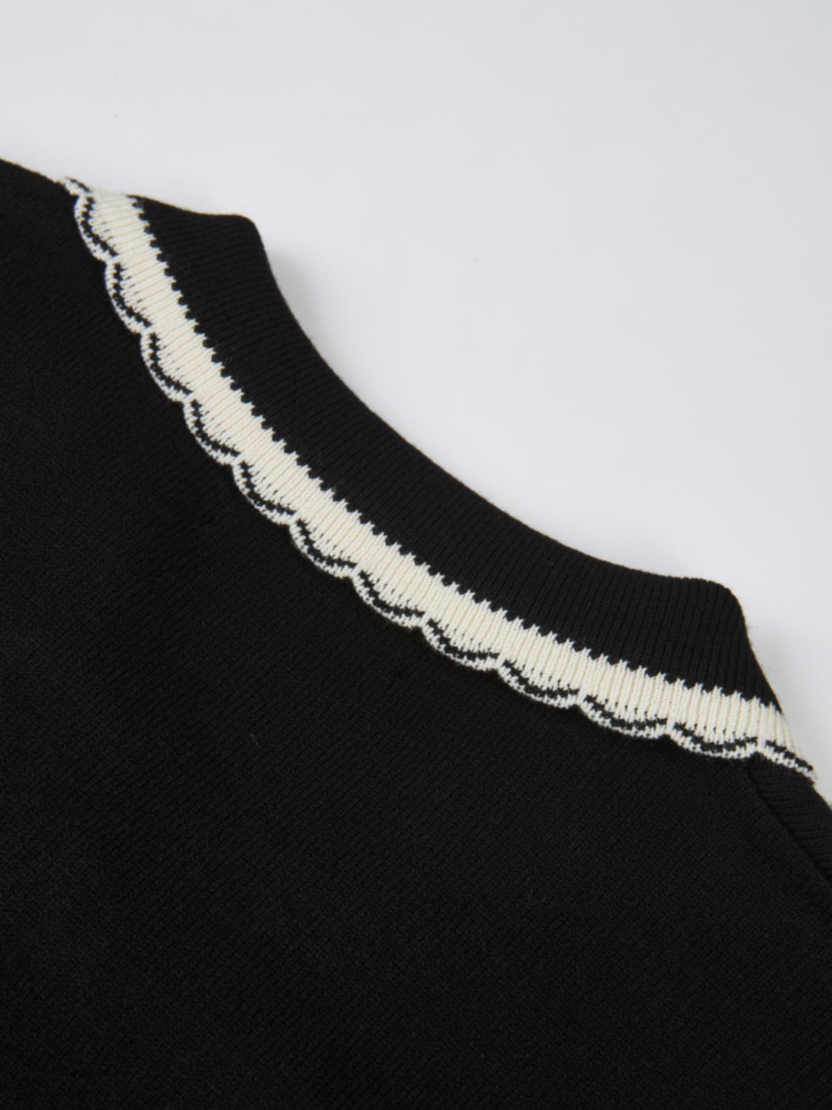 Ribbon Bow Sweater - Black