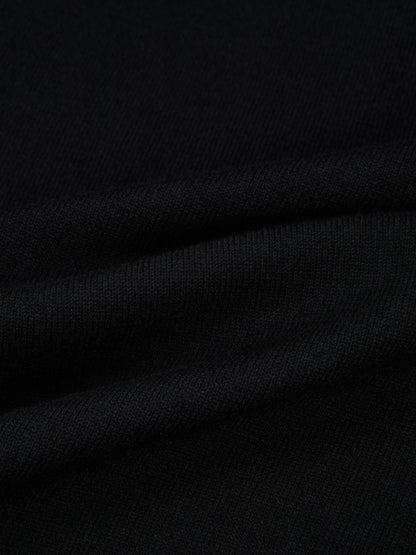 Ribbon Bow Sweater - Black