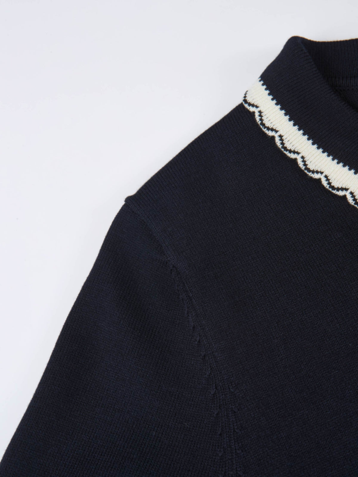 Ribbon Bow Sweater - Navy