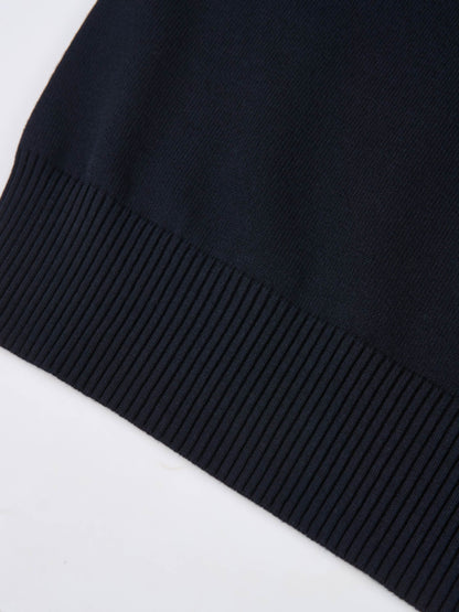 Ribbon Bow Sweater - Navy