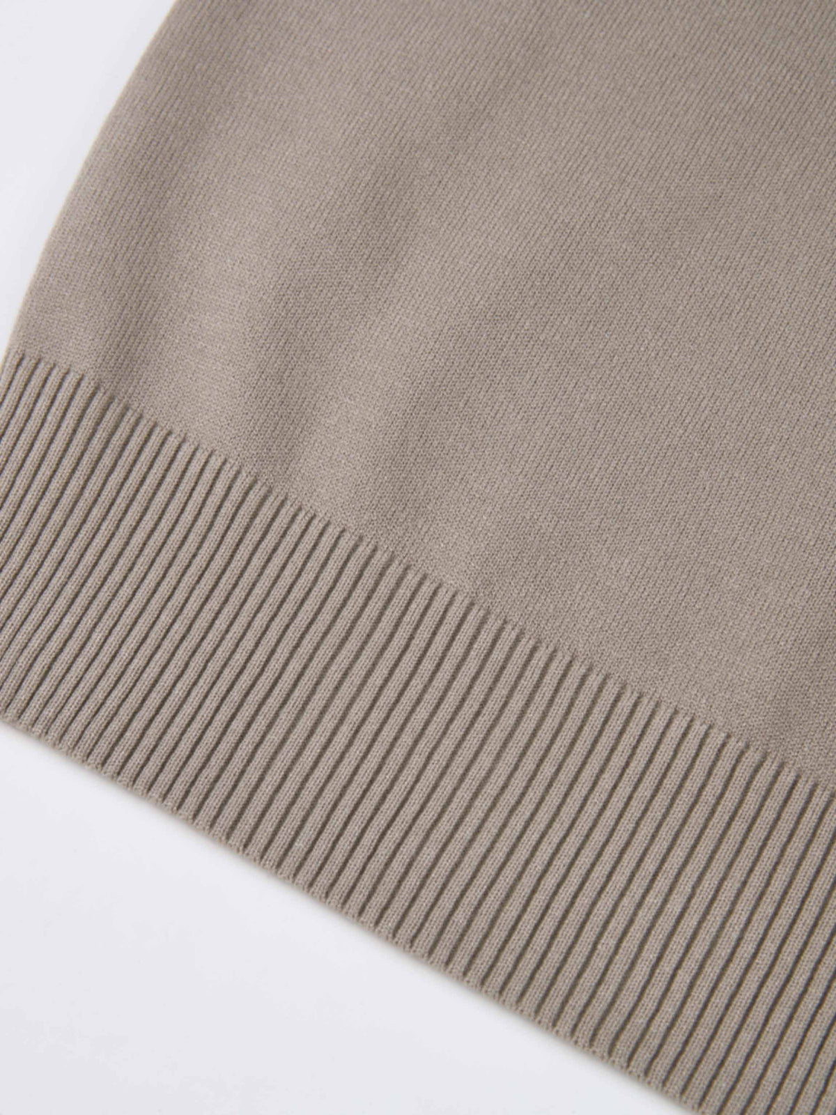 Basic Knit Crew Sweater - Warm Taupe