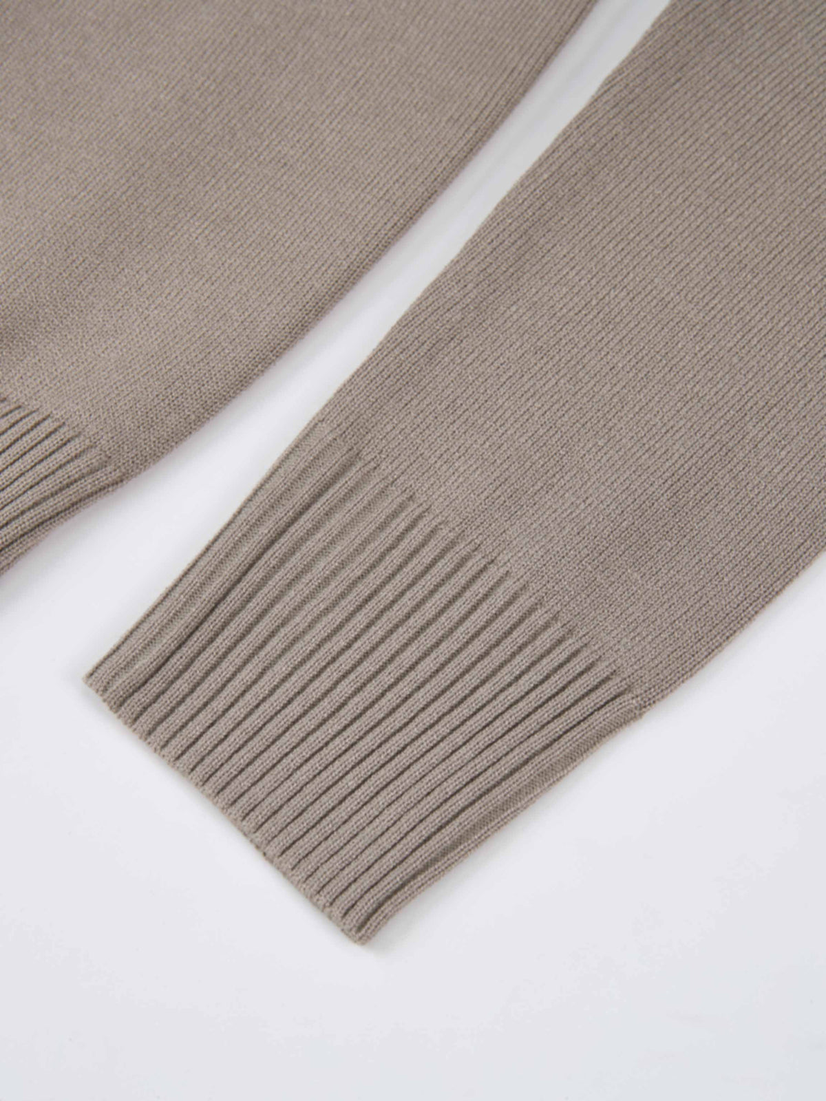 Basic Knit Crew Sweater - Warm Taupe