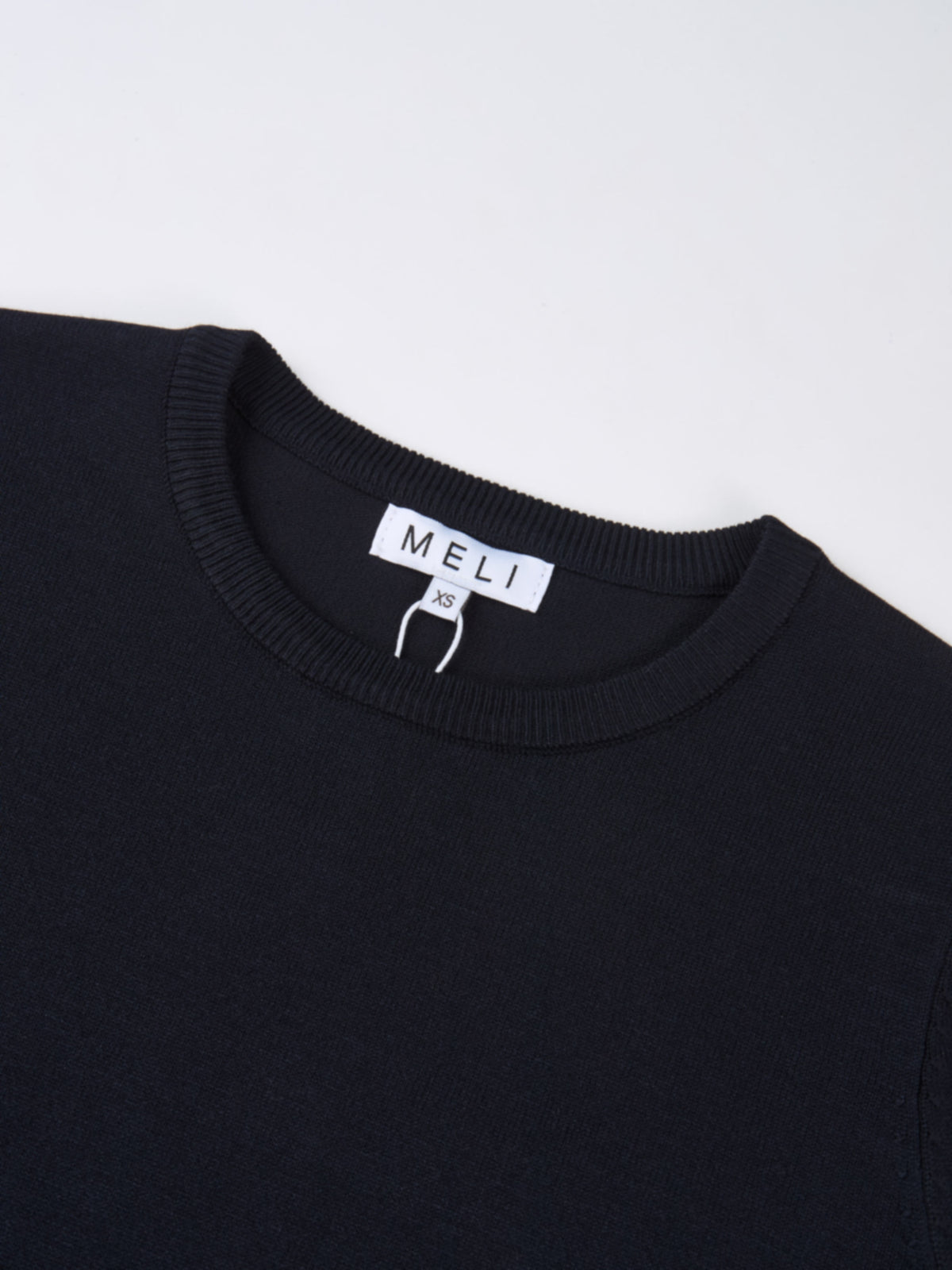 Basic Knit Crew Sweater - Navy