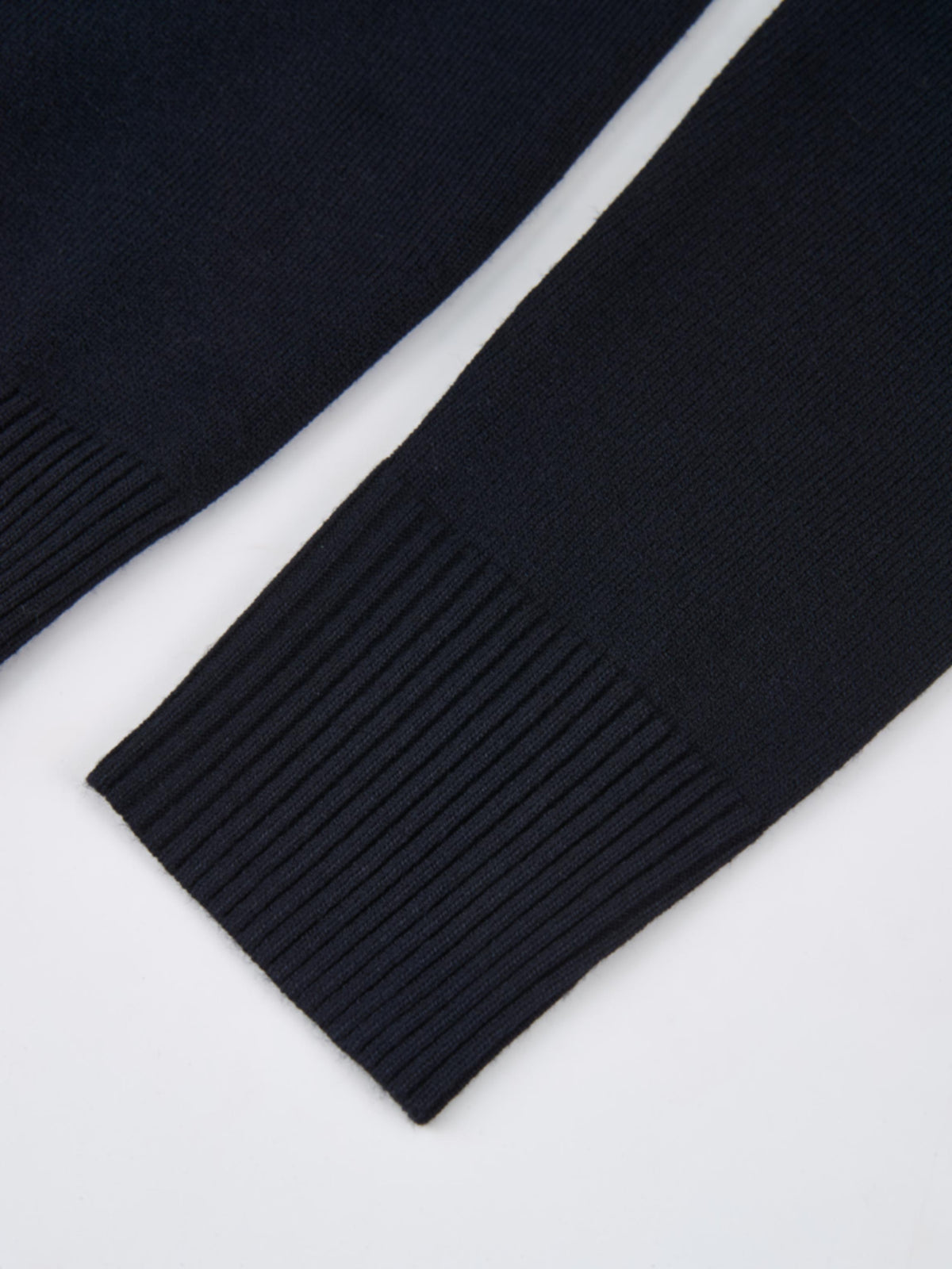 Basic Knit Crew Sweater - Navy