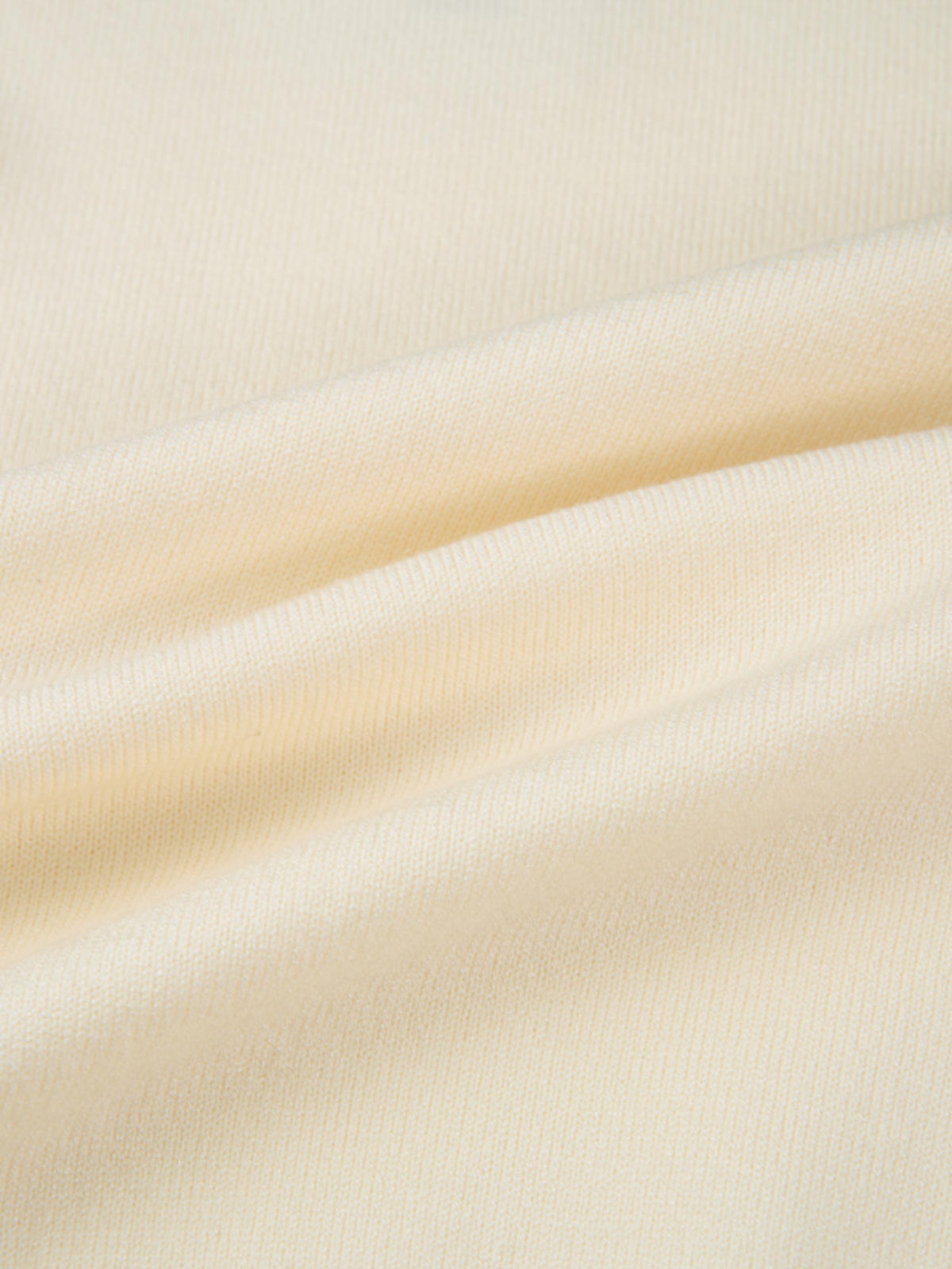 Basic Knit Crew Sweater - Cream