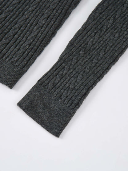 Double Breasted Cardigan - Grey