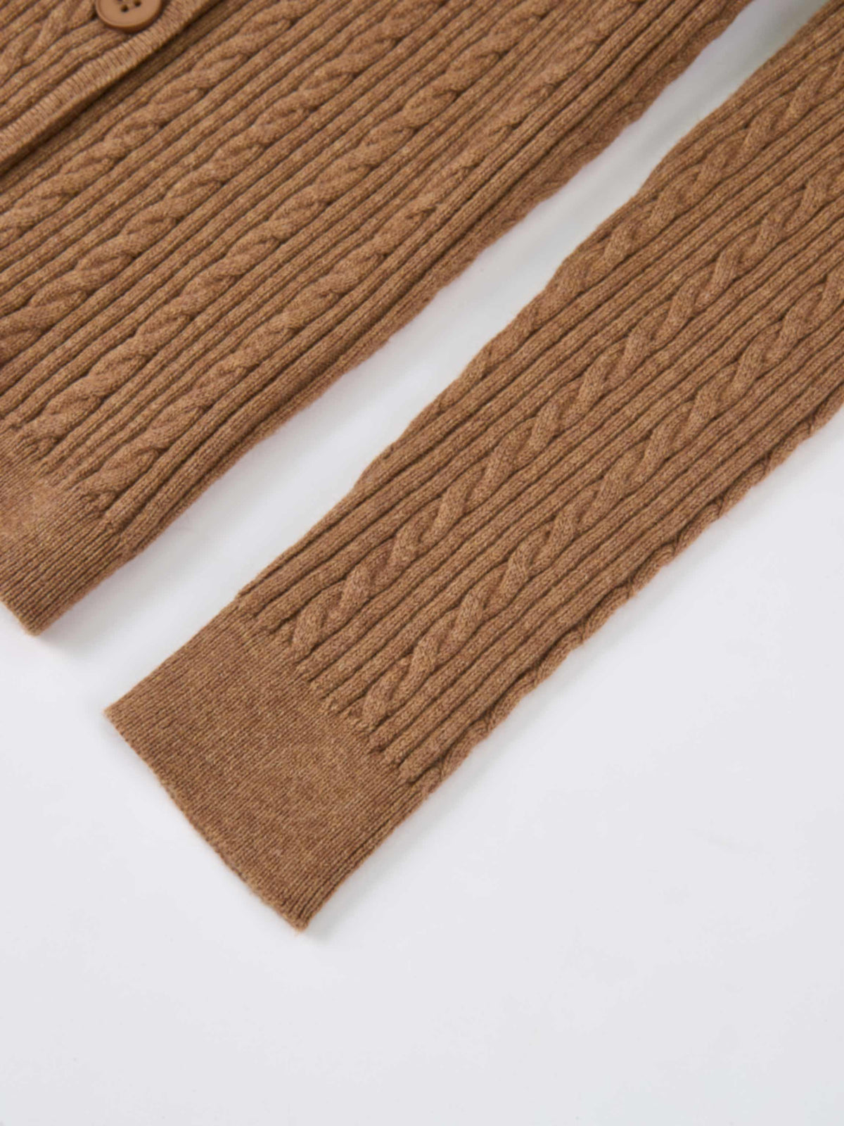 Double Breasted Cardigan - Camel