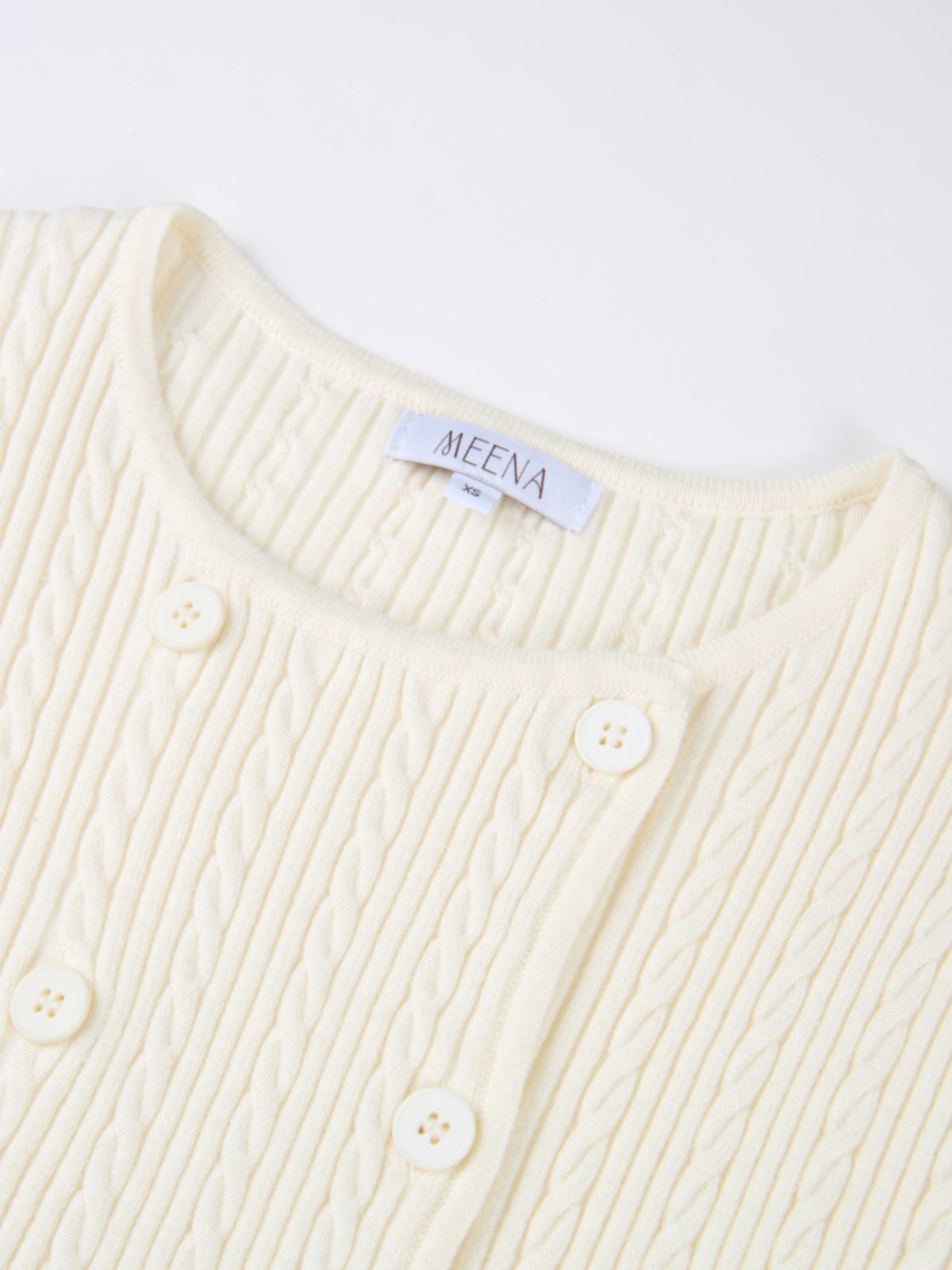 Double Breasted Cardigan - Cream