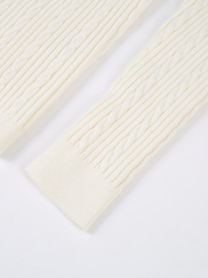 Double Breasted Cardigan - Cream