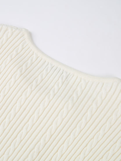 Double Breasted Cardigan - Cream