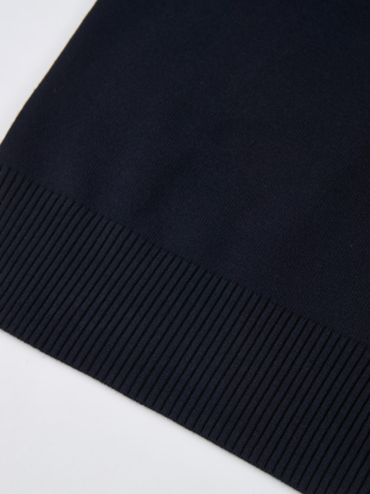 Rhinestone Neck Sweater - Navy