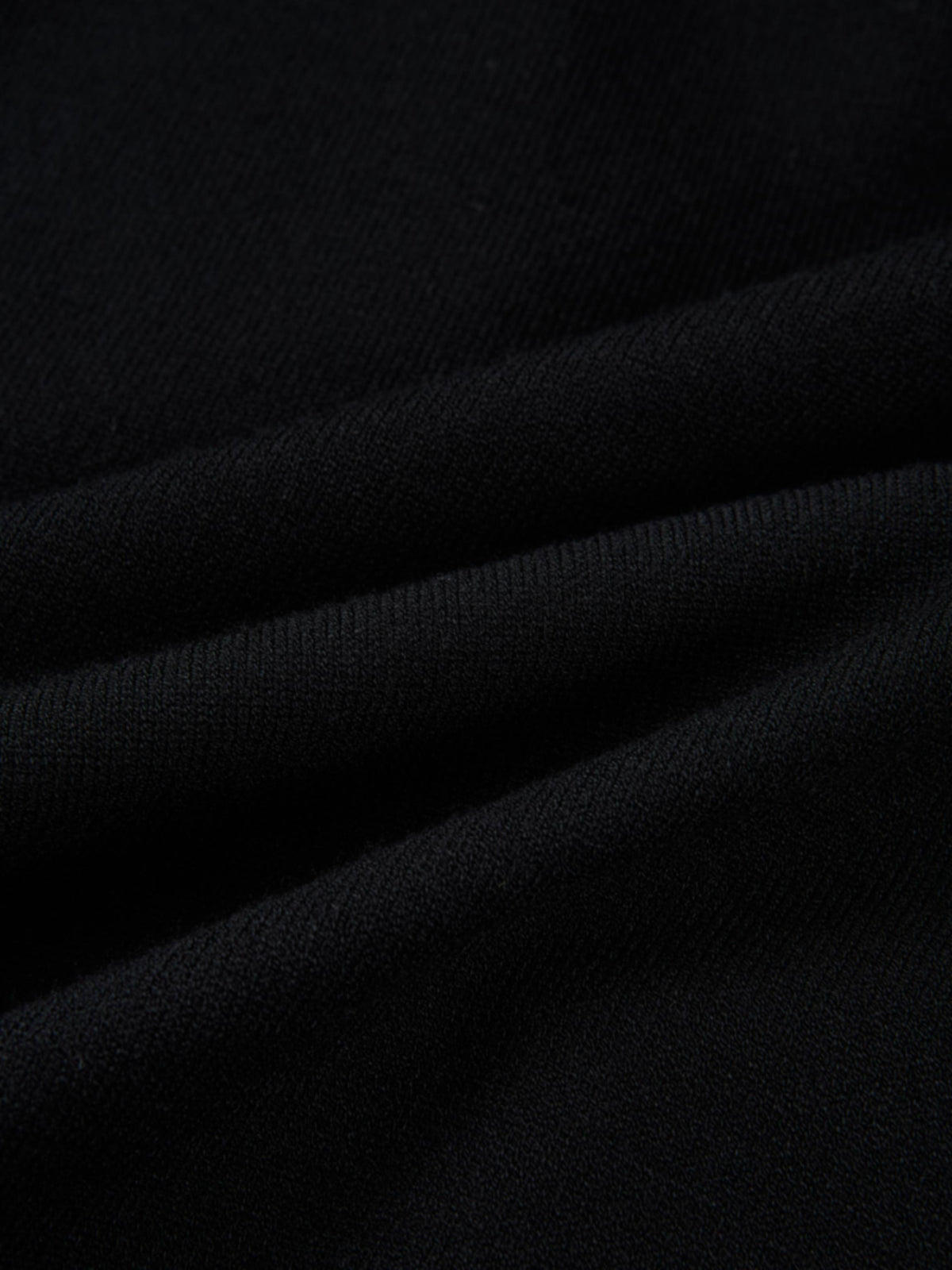 Rhinestone Neck Sweater - Black