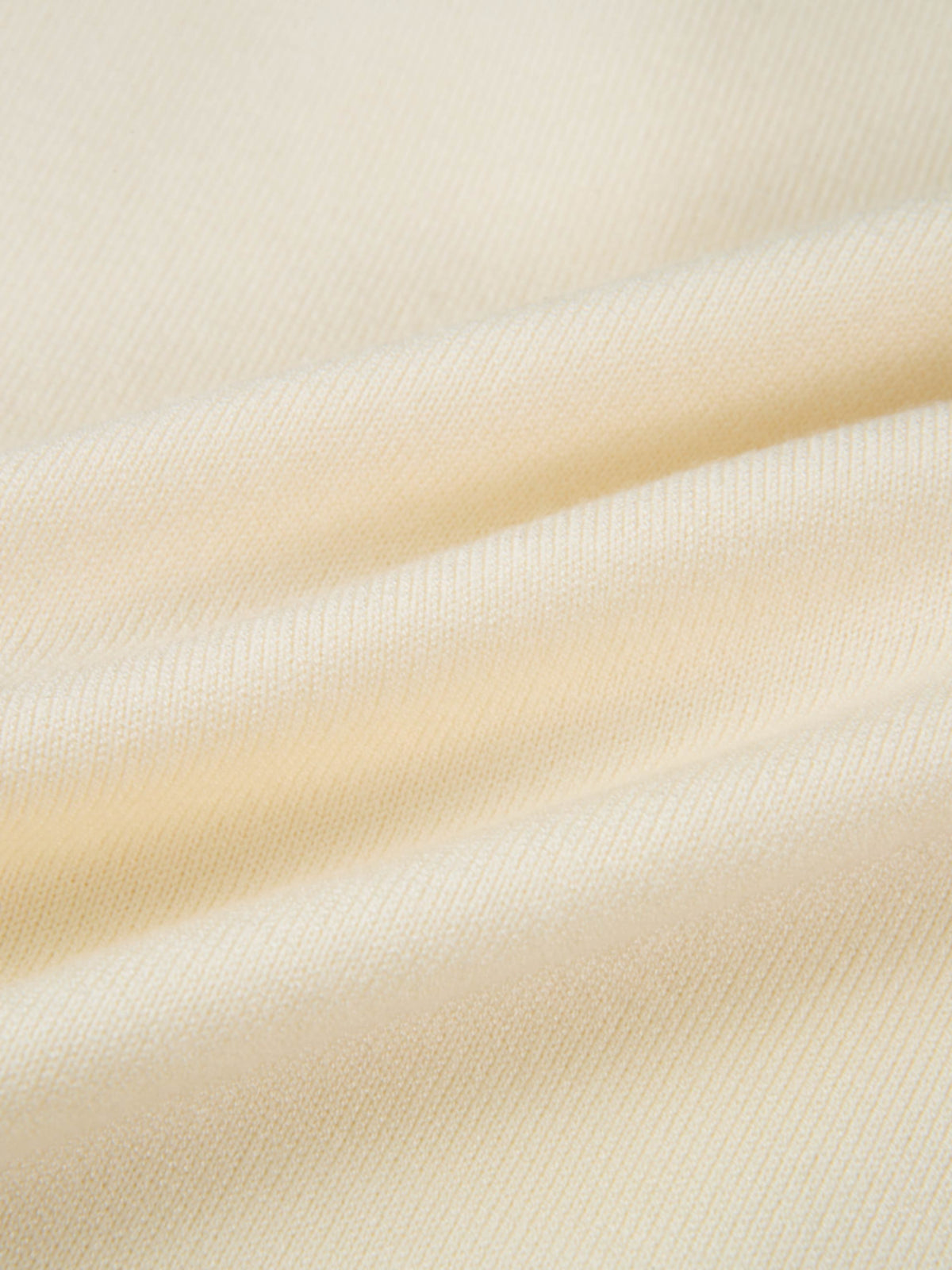 Rhinestone Neck Sweater - Cream