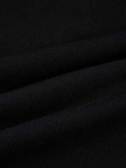 Lurex and Lace Sweater - Black/Silver