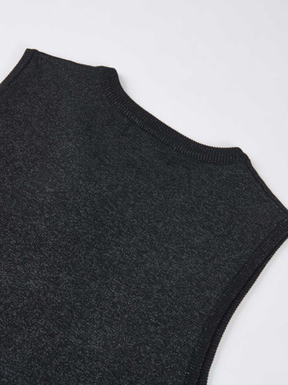 Lurex Sleeveless Top - Blue