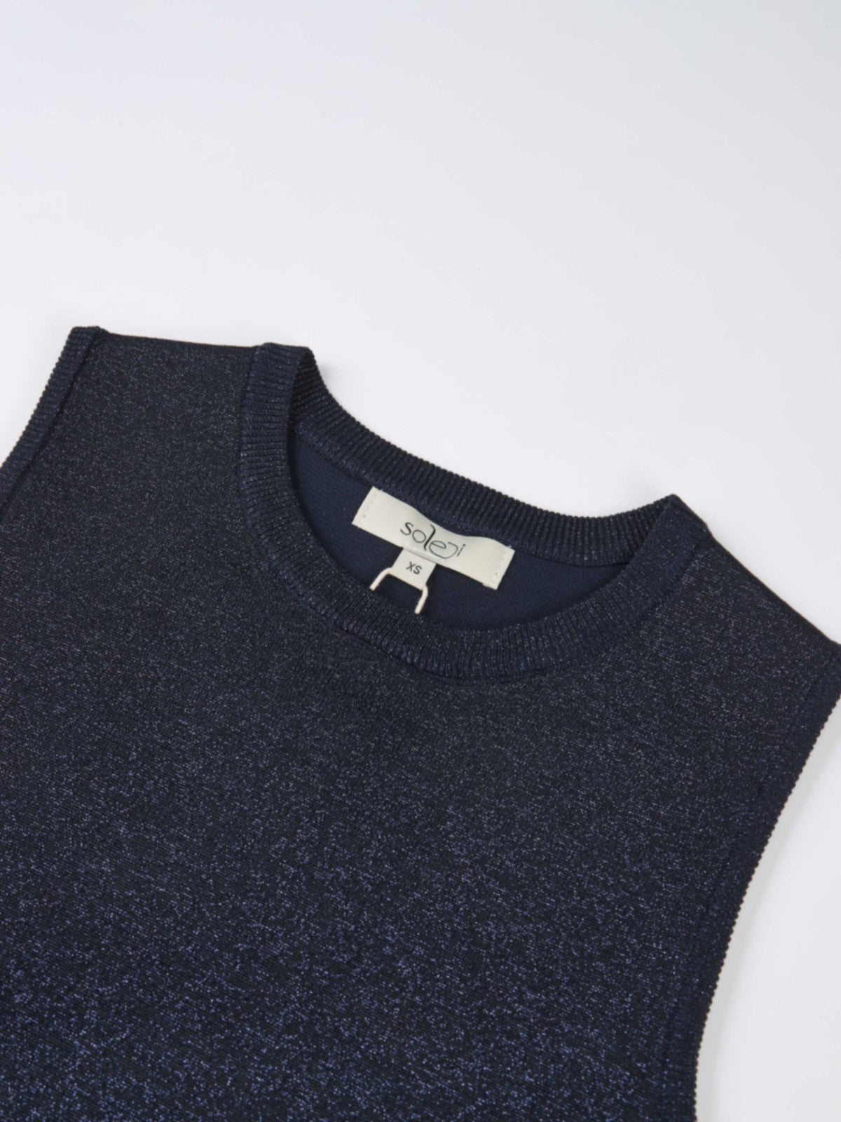 Lurex Sleeveless Top - Blue