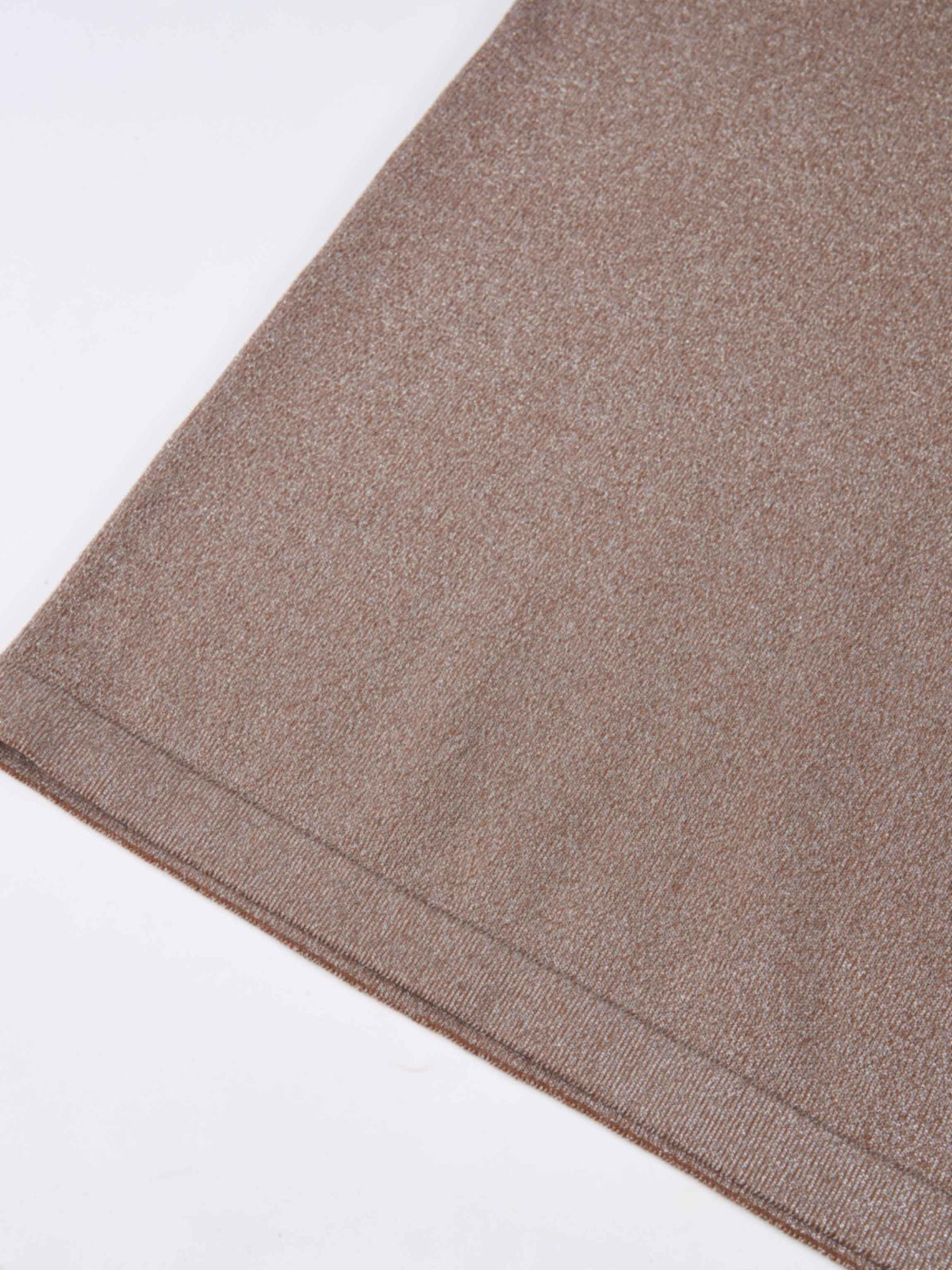 Lurex Sleeveless Top - Brown