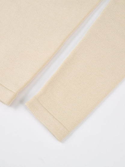 Shawl Collar Sweater - Cream