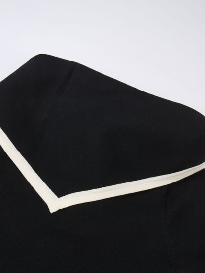 Shawl Collar Sweater - Black