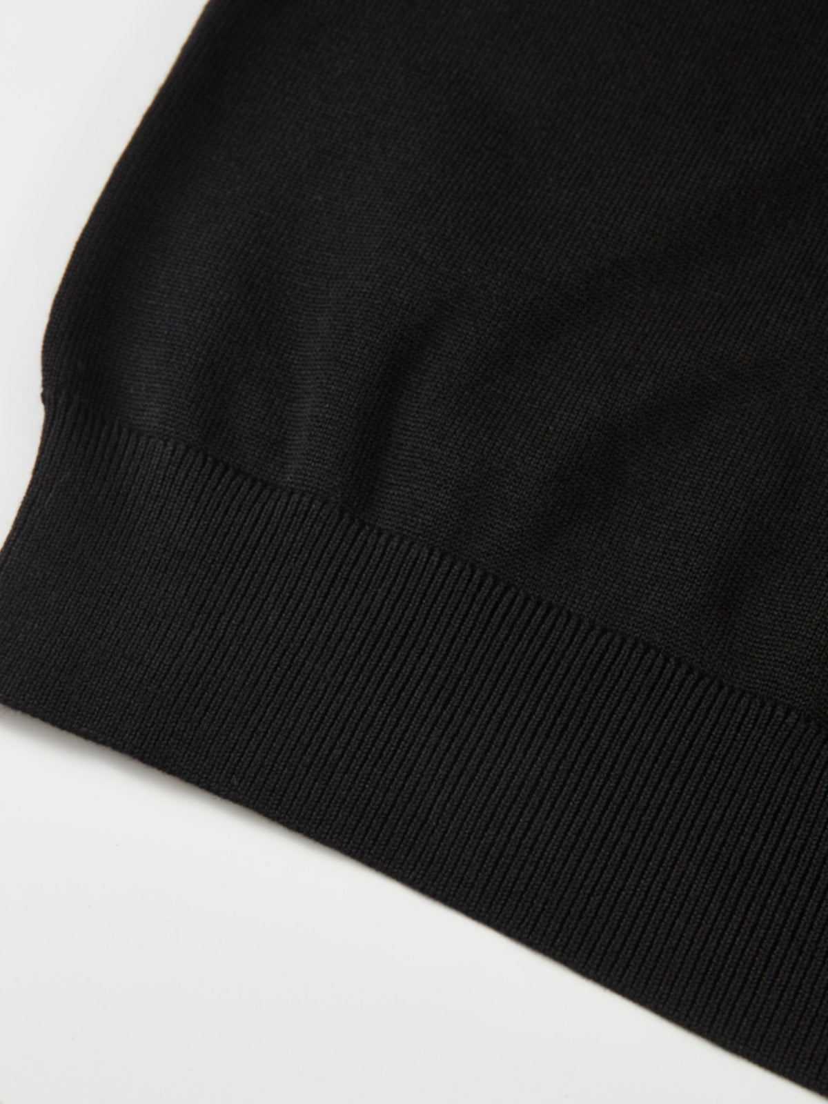 Polka Dot Scarf Sweater - Black