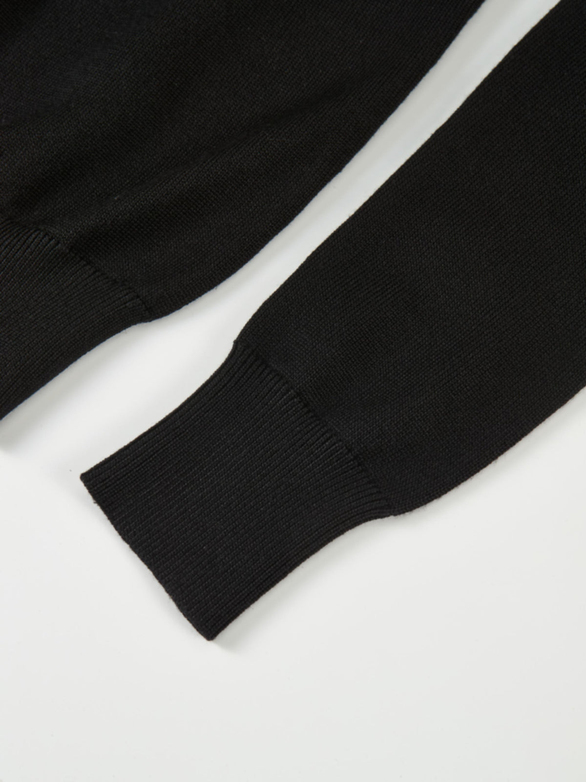 Polka Dot Scarf Sweater - Black