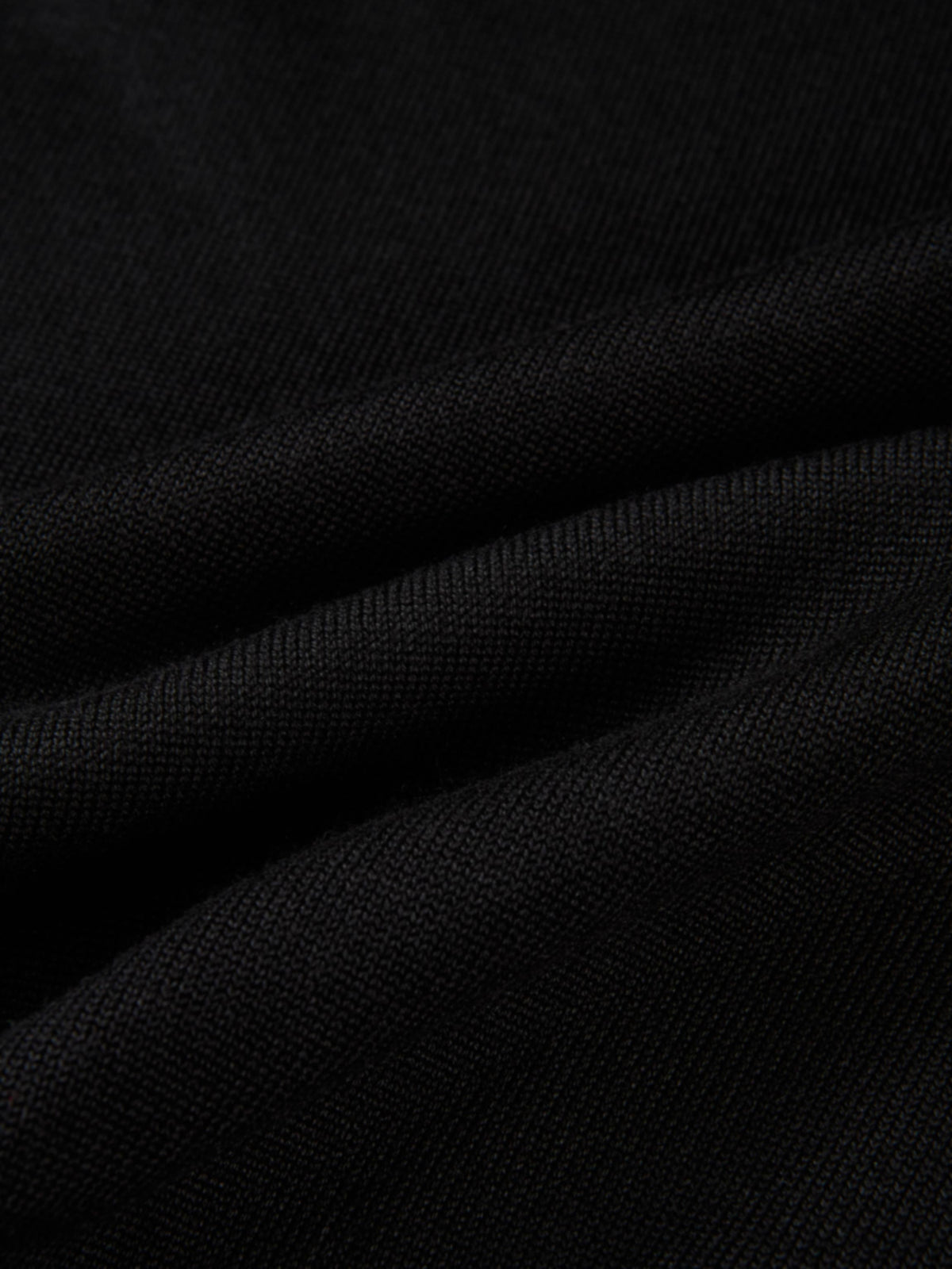 Polka Dot Scarf Sweater - Black