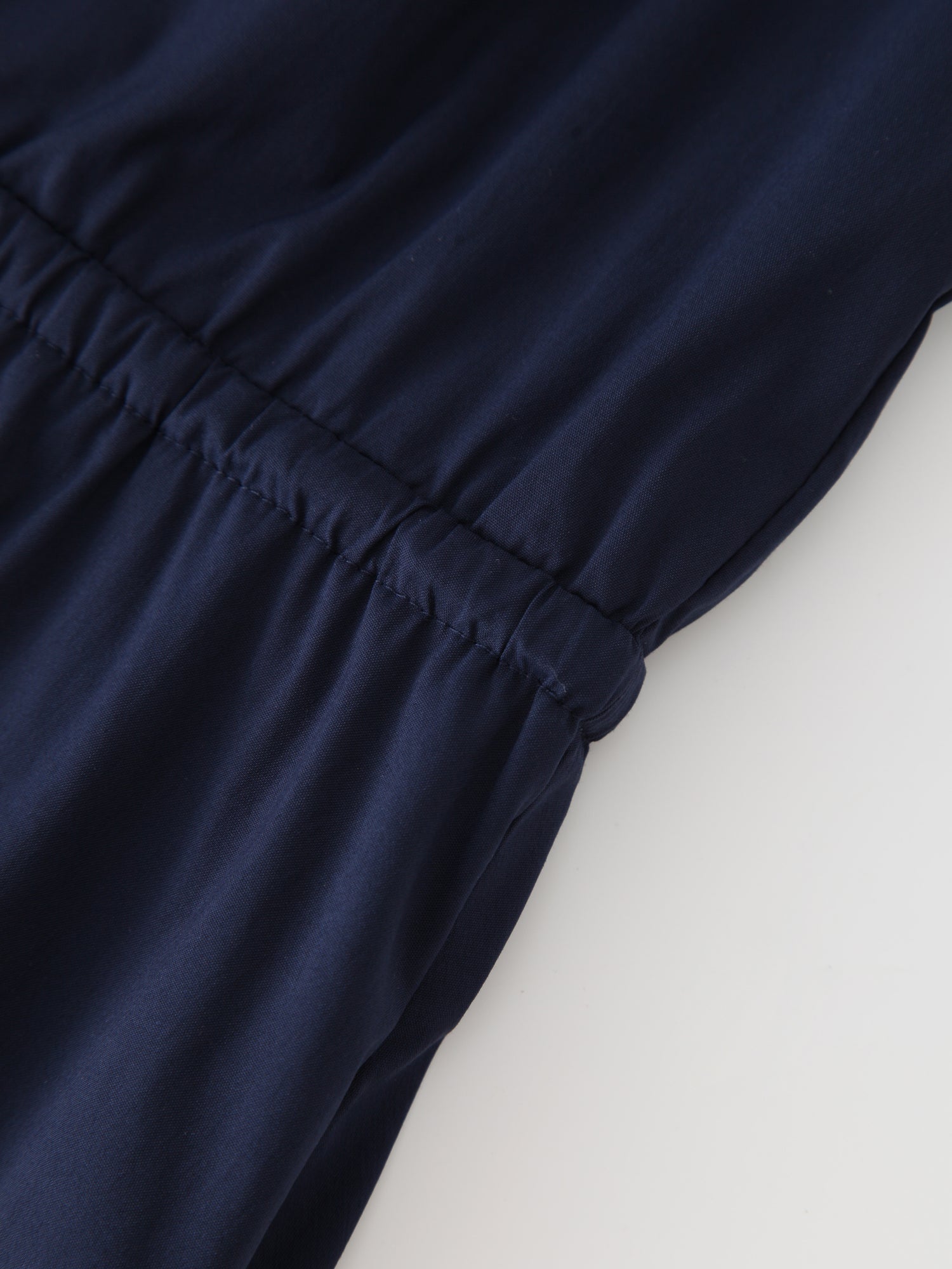 Polo Puff Dress-Navy