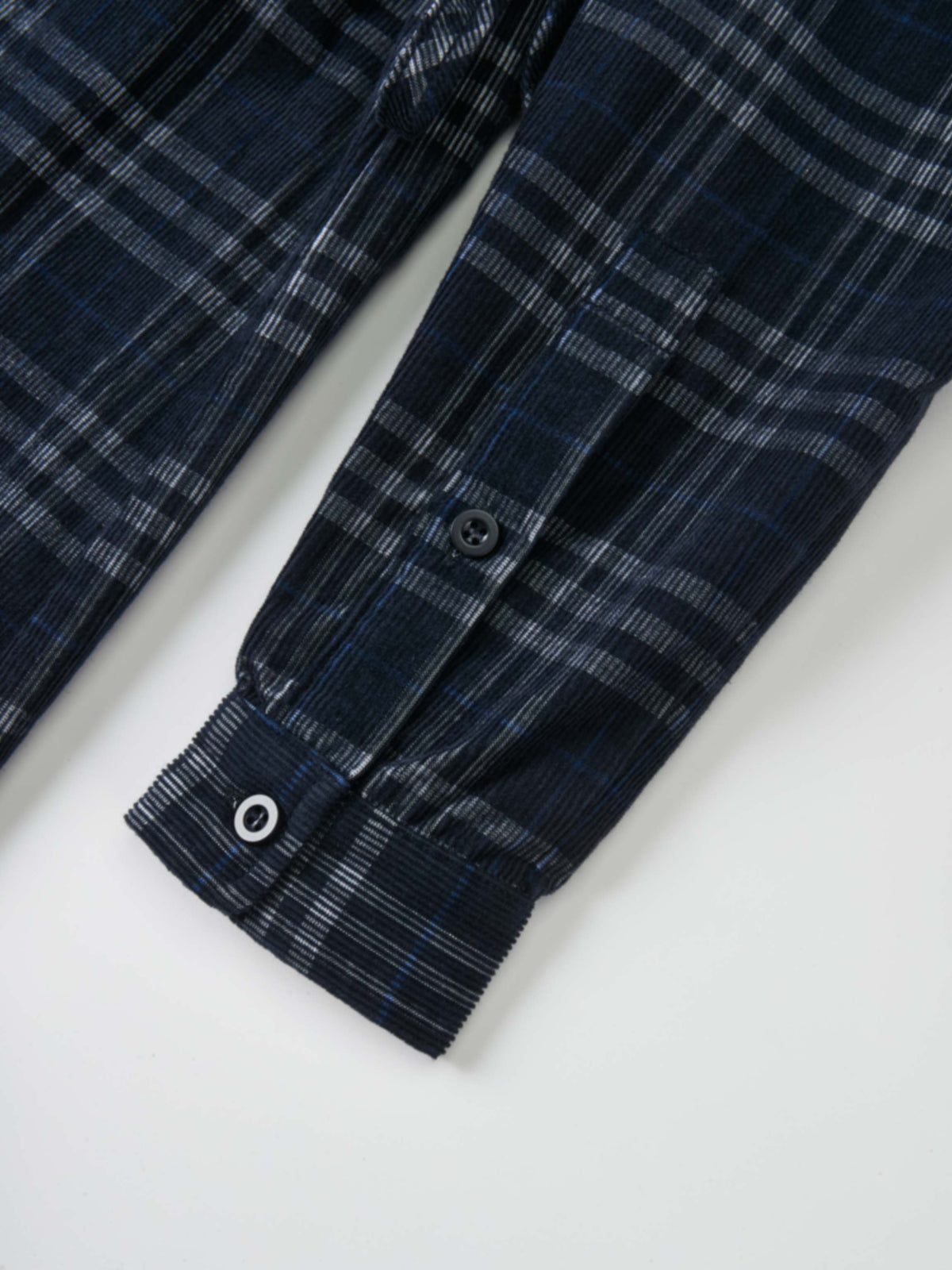 Corduroy Plaid Dress - Navy Plaid