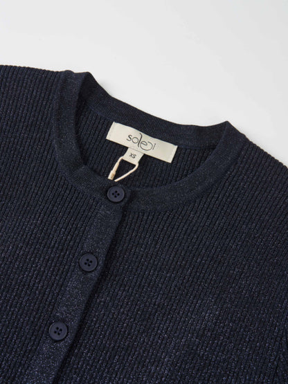 Lurex Cardigan - Blue