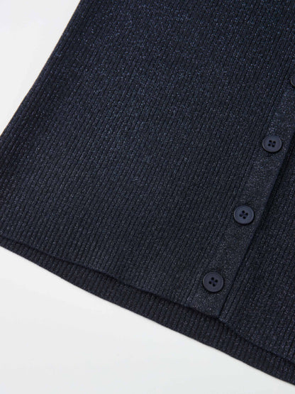 Lurex Cardigan - Blue