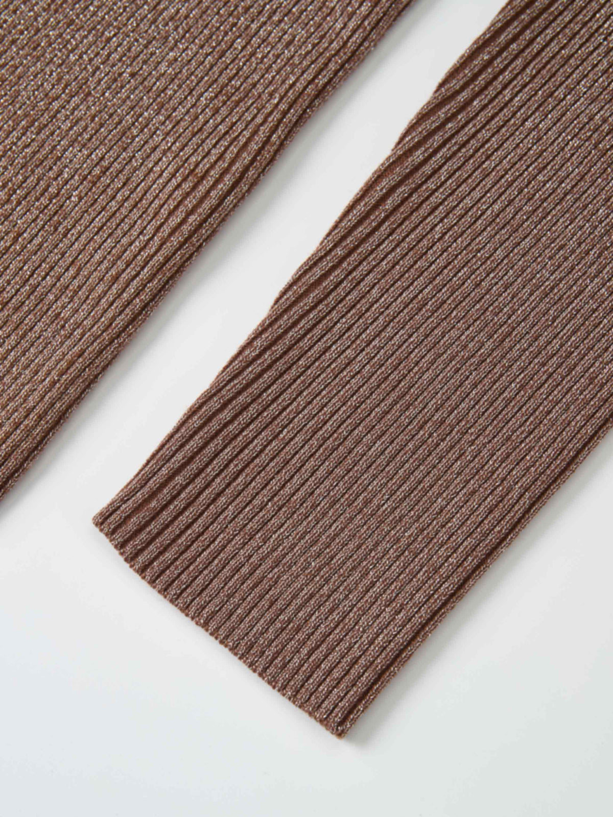 Lurex Cardigan - Brown