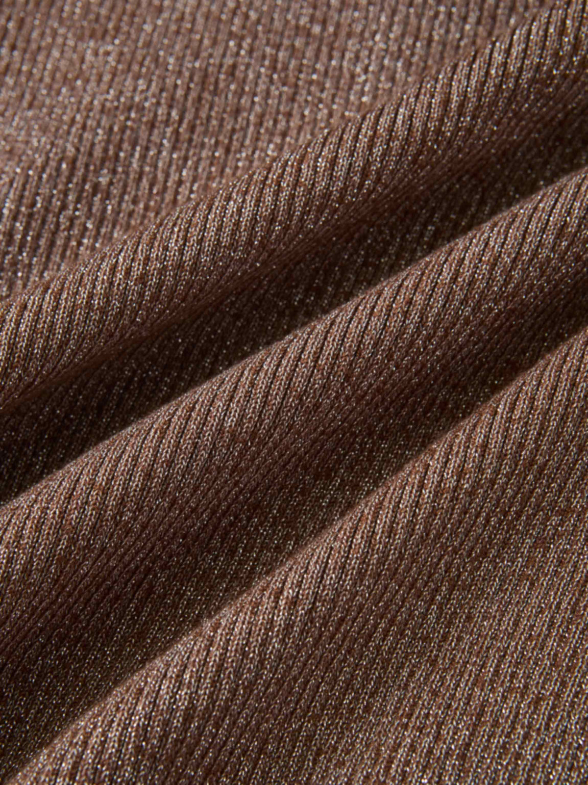 Lurex Cardigan - Brown