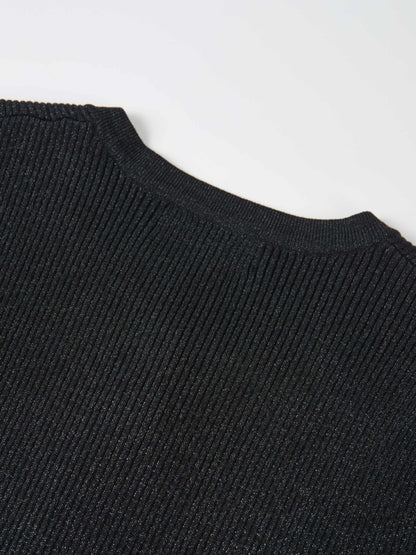Lurex Cardigan - Black