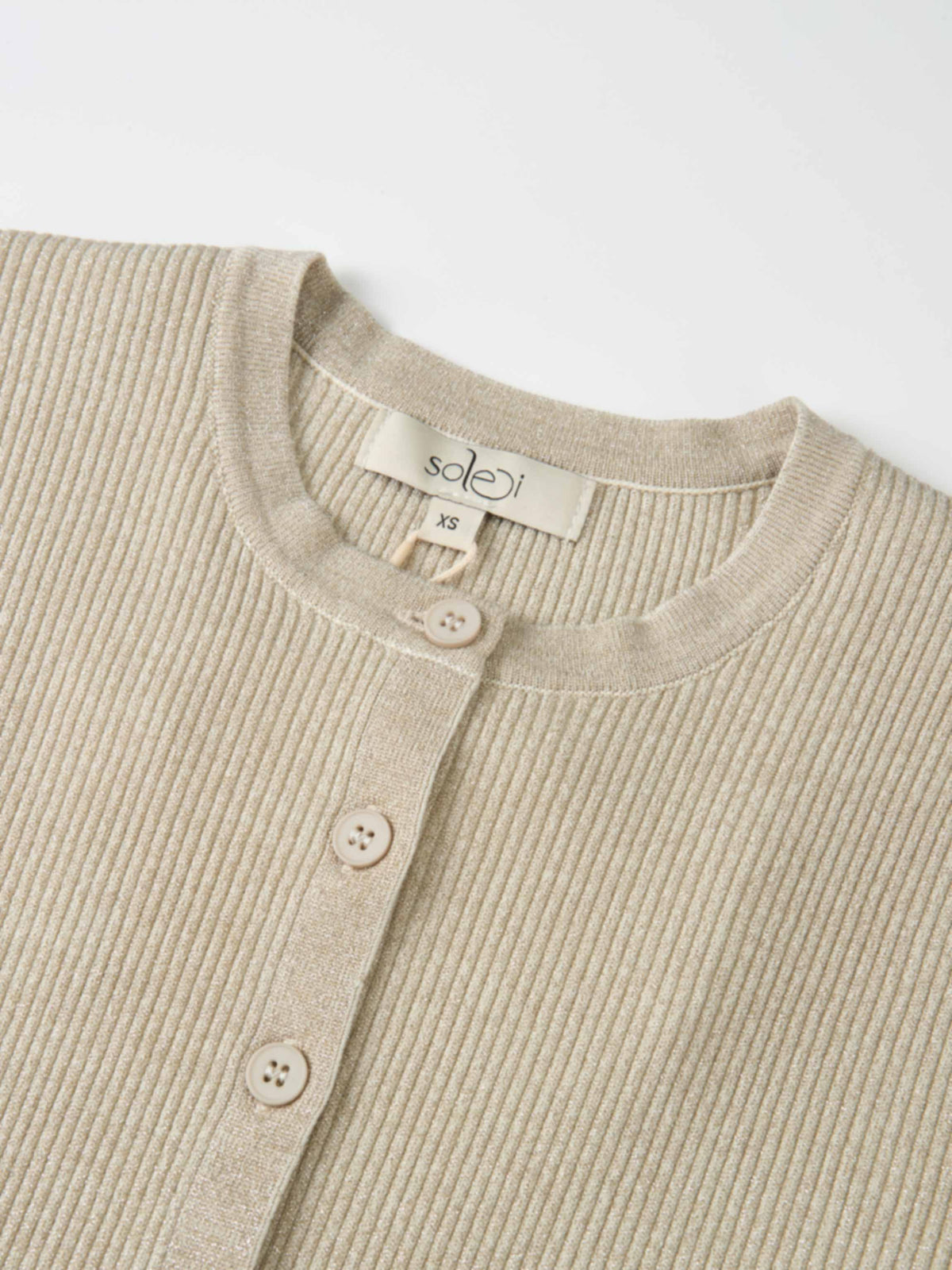 Lurex Cardigan - Cream
