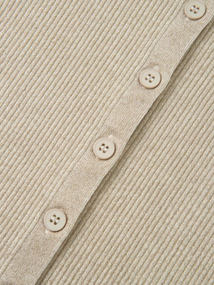 Lurex Cardigan - Cream