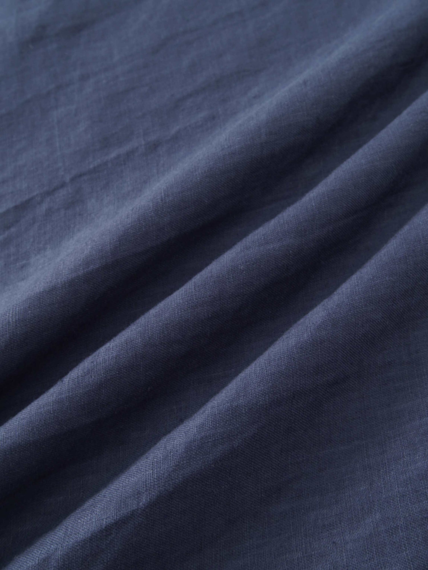 Linen Slip Skirt-Navy