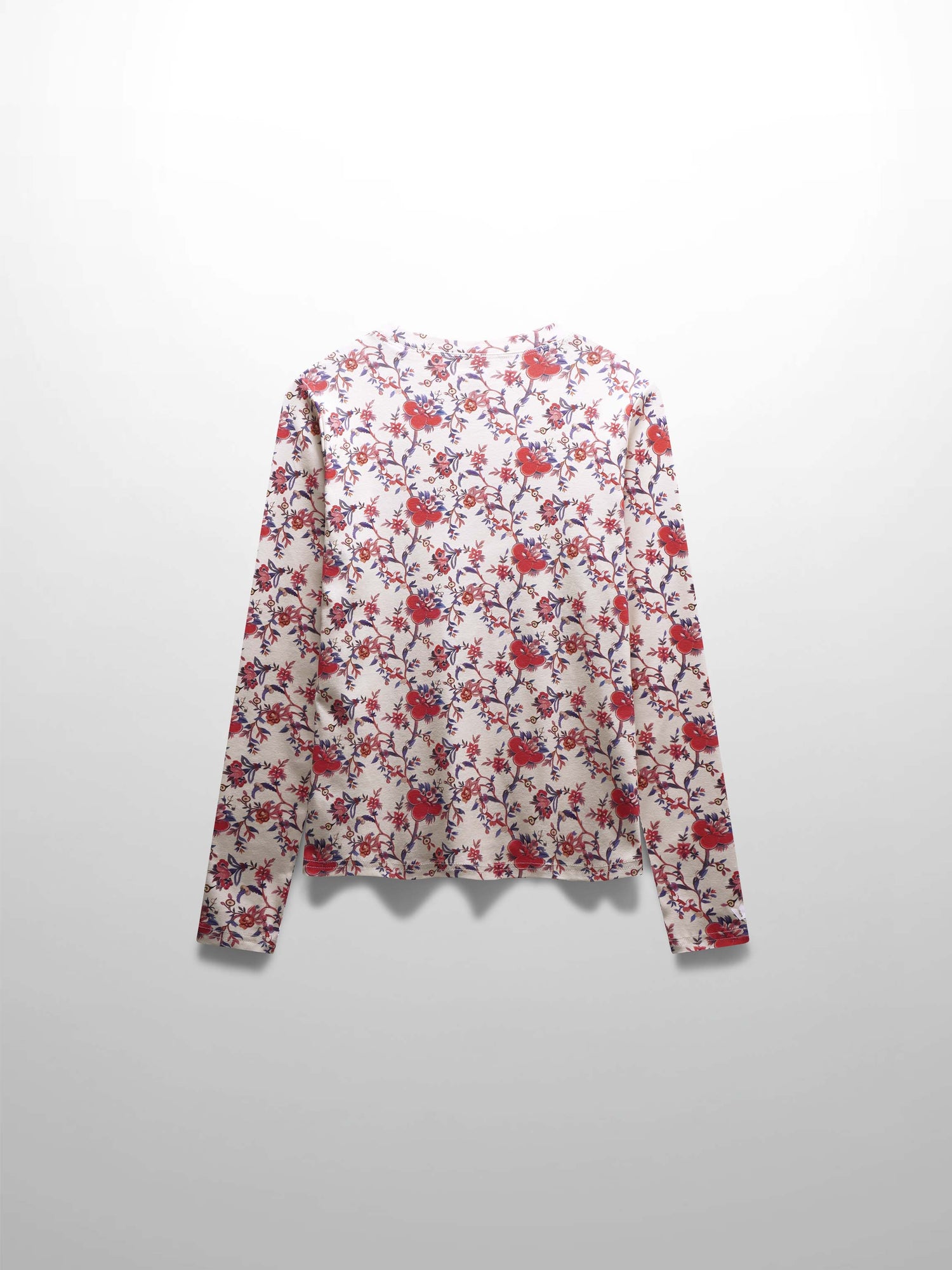Basic Printed T-shirt-Vintage Floral
